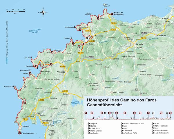 Produktbild: Spanien: O Cami&ntilde;o dos Faros