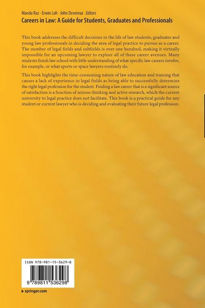 Produktbild: Careers in Law: A Guide for Students, Graduates and Professionals