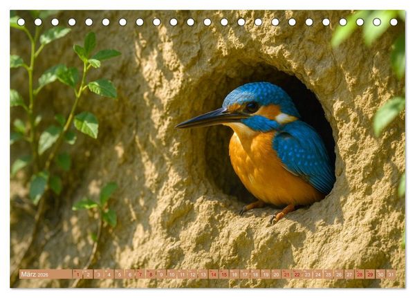 Produktbild: Eisvogeltr&auml;ume am Wasser (Tischkalender 2026 DIN A5 quer), CALVENDO Monatskalender