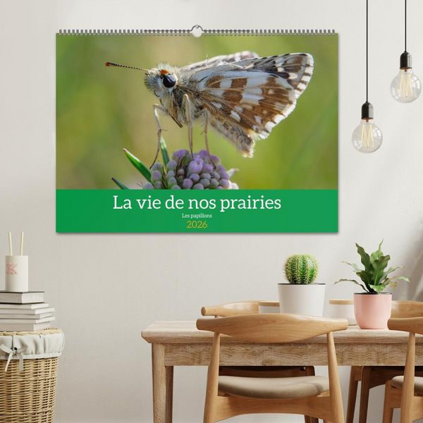 Produktbild: La vie de nos prairie, les papillons (Calendrier mural 2026 DIN A2 vertical), CALVENDO calendrier mensuel