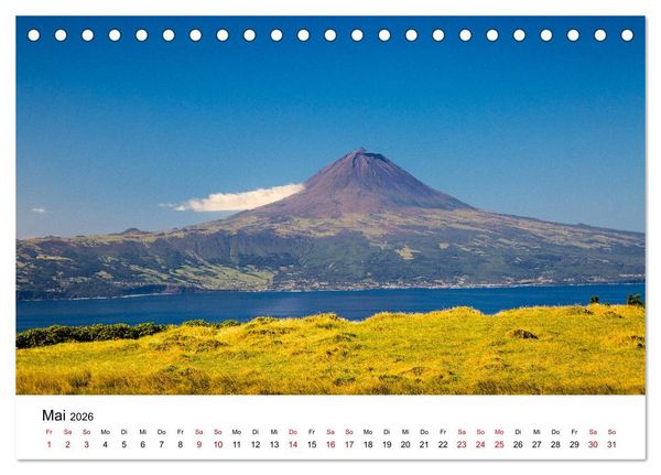 Produktbild: Azoren - Inseln im Atlantik (Tischkalender 2026 DIN A5 quer), CALVENDO Monatskalender
