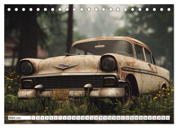 Produktbild: Rost trifft Nostalgie (Tischkalender 2026 DIN A5 quer), CALVENDO Monatskalender