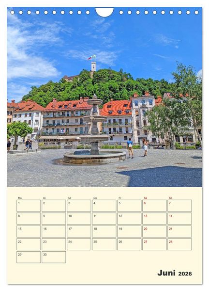 Produktbild: Ljubljana Sloweniens Hauptstadt (Wandkalender 2026 DIN A4 hoch), CALVENDO Monatskalender