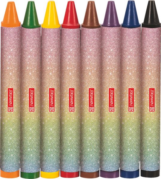 Produktbild: Brunnen Wachsmalstifte-Set Magic Rainbow &brvbar; 8 St&uuml;ck