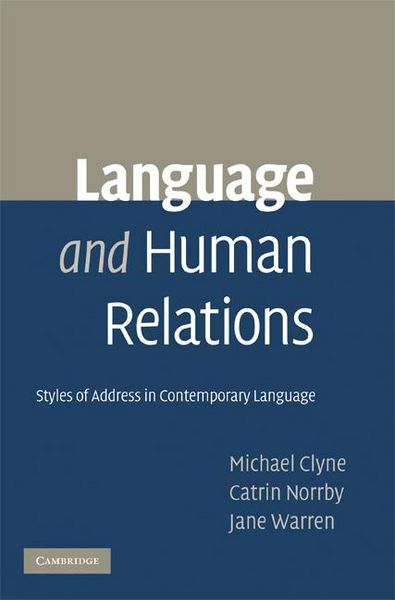 Produktbild: Language and Human Relations