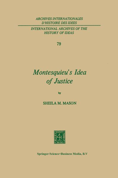 Produktbild: Montesquieu&rsquo;s Idea of Justice