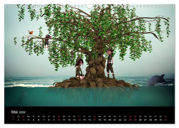 Produktbild: M&auml;rchenhaftes f&uuml;r Kinder (Wandkalender 2026 DIN A3 quer), CALVENDO Monatskalender