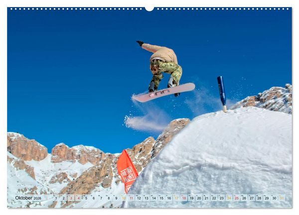 Produktbild: Snowboard - so cool (hochwertiger Premium Wandkalender 2026 DIN A2 quer), Kunstdruck in Hochglanz