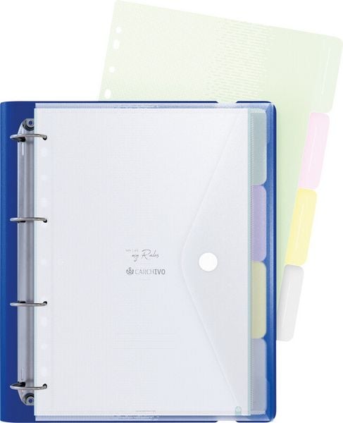 Produktbild: Ringbuch A4 blau m.Notizp