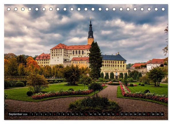 Produktbild: Sachsens Schl&ouml;sser (Tischkalender 2026 DIN A5 quer), CALVENDO Monatskalender