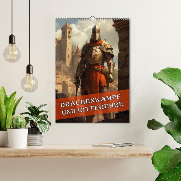 Produktbild: Drachenkampf und Ritterehre (Wandkalender 2026 DIN A3 hoch), CALVENDO Monatskalender