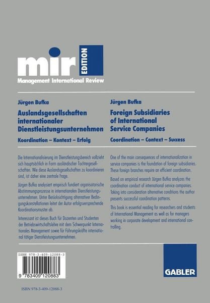 Produktbild: Auslandsgesellschaften internationaler Dienstleistungsunternehmen