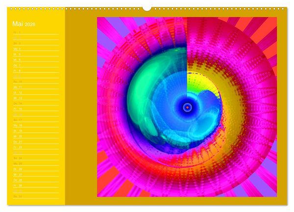 Produktbild: Energie-Spiralen 2026 (Wandkalender 2026 DIN A2 quer), CALVENDO Monatskalender