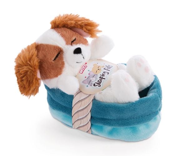 Produktbild: NICI - Sleeping Pets - Welpe Cockerspaniel 12cm im K&ouml;rbchen
