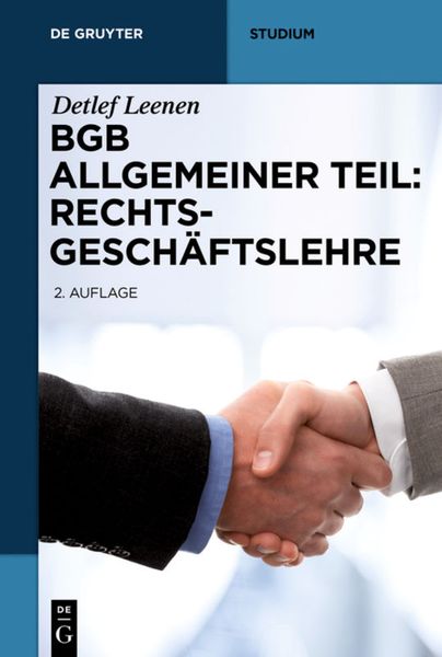 Produktbild: BGB Allgemeiner Teil: Rechtsgesch&auml;ftslehre