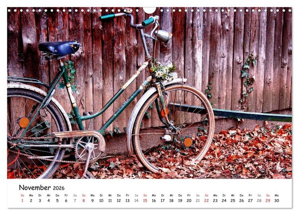 Produktbild: Velomantisch - Radimpressionen (Wandkalender 2026 DIN A3 quer), CALVENDO Monatskalender