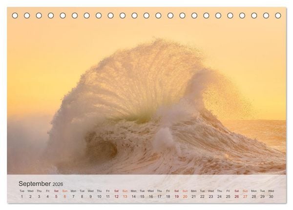 Produktbild: Melody of the waves (Desk Calendar 2026 DIN A5 landscape), CALVENDO 12 Month DeskCalendar