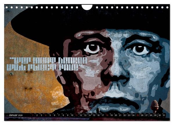 Produktbild: Street art D&uuml;sseldorf Michael Jaster (Wandkalender 2026 DIN A4 quer), CALVENDO Monatskalender