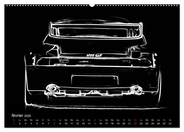 Produktbild: 911 Lignes (Calendrier mural 2026 DIN A2 vertical) calendrier de bureau