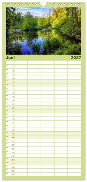 Produktbild: Familienplaner 2027 - Dreieich Natur Pur mit 5 Spalten (Wandkalender, 21 x 45 cm) CALVENDO