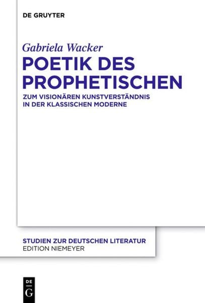 Produktbild: Poetik des Prophetischen