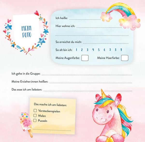 Produktbild: Meine Kindergartenfreunde - Einh&ouml;rner
