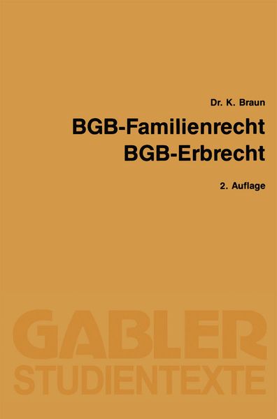 Produktbild: BGB &mdash; Familienrecht, BGB &mdash; Erbrecht
