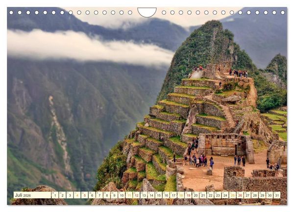 Produktbild: Machu Picchu - Stadt der Inka (Wandkalender 2026 DIN A4 quer), CALVENDO Monatskalender