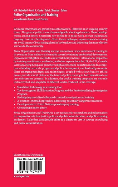 Produktbild: Police Organization and Training