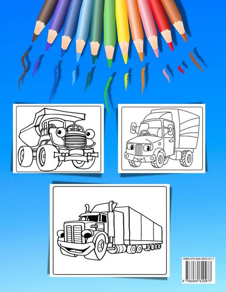 Produktbild: Libro De Colorear Camiones Para Ni&ntilde;os