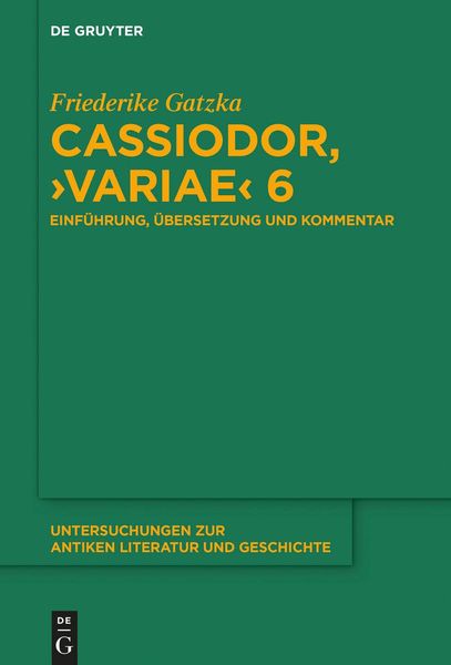 Produktbild: Cassiodor, >Variae< 6