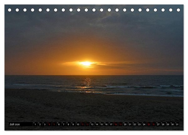 Produktbild: Entlang der Nordseek&uuml;ste (Tischkalender 2026 DIN A5 quer), CALVENDO Monatskalender