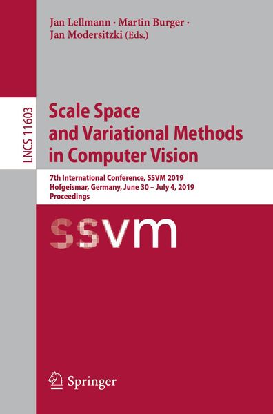 Produktbild: Scale Space and Variational Methods in Computer Vision