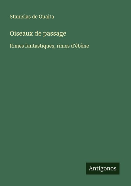 Produktbild: Oiseaux de passage