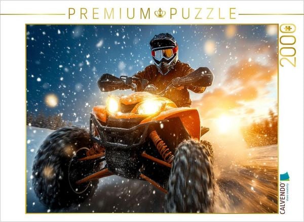 Produktbild: CALVENDO Puzzle Quadfahren auf der Schneepiste | 2000 Teile Lege-Gr&ouml;&szlig;e 90x67cm Foto-Puzzle f&uuml;r gl&uuml;ckliche Stunden