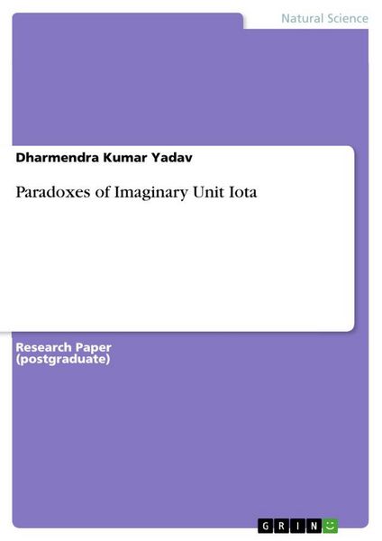 Produktbild: Paradoxes of Imaginary Unit Iota
