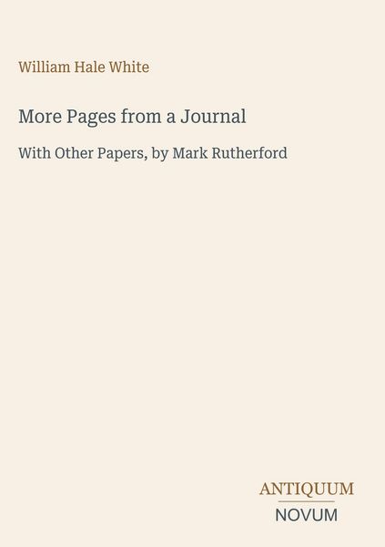 Produktbild: More Pages from a Journal