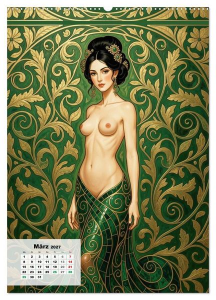 Produktbild: Entbl&ouml;&szlig;te Epochen &ndash; Art Nouveau (hochwertiger Premium Wandkalender 2027 DIN A2 hoch), Kunstdruck in Hochglanz
