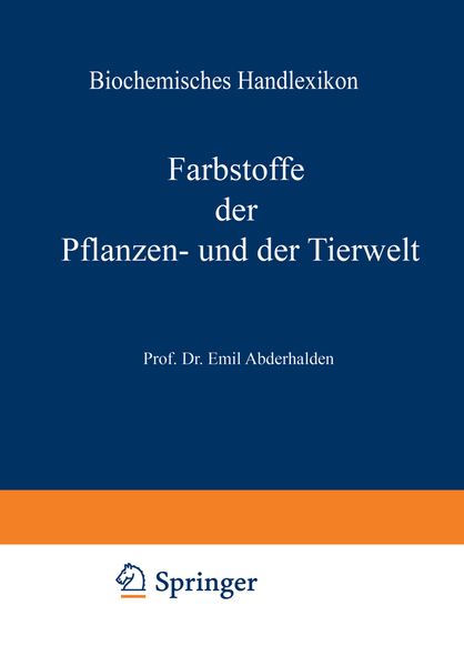 Produktbild: Biochemisches Handlexikon