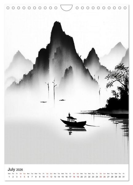 Produktbild: Zen Serenity (Wall Calendar 2026 DIN A4 portrait), CALVENDO 12 Month Wall Calendar