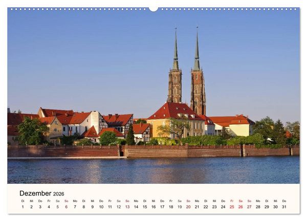 Produktbild: Die Dominsel - Historisches Zentrum der Stadt Breslau (Wandkalender 2026 DIN A2 quer), CALVENDO Monatskalender