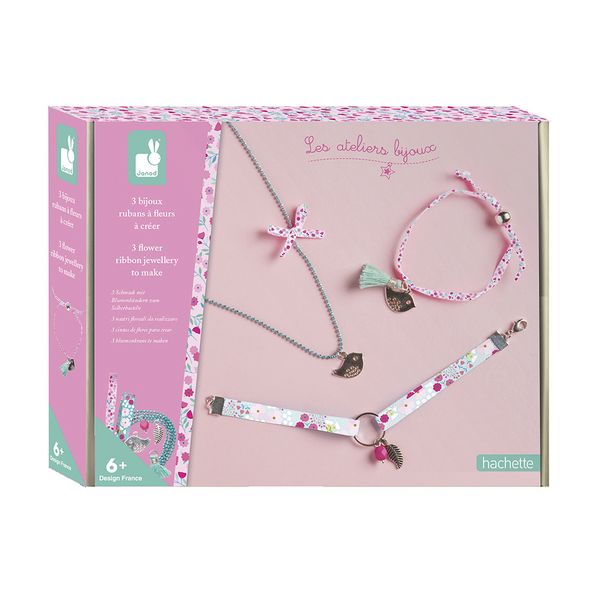 Produktbild: Bastel-Schmuckset mit Blumenb&auml;ndern f&uuml;r Kinder (3 Schmuckst&uuml;cke)