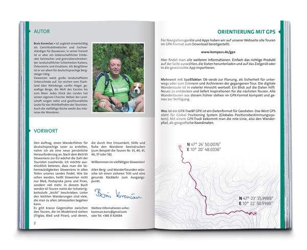 KOMPASS Wanderführer Slowenien, 61 Touren