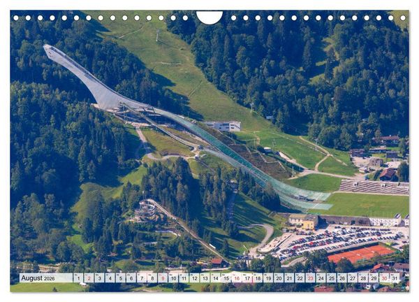 Produktbild: Garmisch-Partenkirchen - Zentrum des Werdenfelser Landes (Wandkalender 2026 DIN A4 quer), CALVENDO Monatskalender