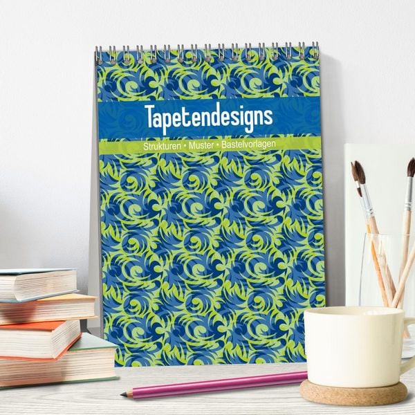 Produktbild: Tapetendesigns &ndash; Strukturen, Muster und Bastelvorlagen (Tischkalender 2026 DIN A5 hoch), CALVENDO Monatskalender
