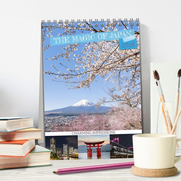 Produktbild: THE MAGIC OF JAPAN Charming impressions (Desk Calendar 2026 DIN A5 portrait), CALVENDO 12 Month DeskCalendar