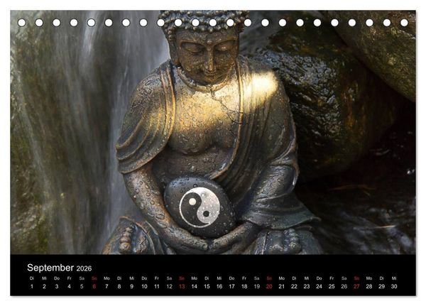 Produktbild: SPIRIT OF ZEN Meditation (Tischkalender 2026 DIN A5 quer), CALVENDO Monatskalender