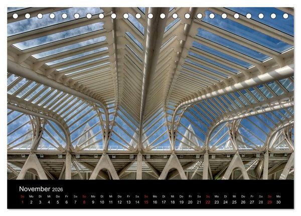Produktbild: Moderne Architektur in Valencia (Tischkalender 2026 DIN A5 quer), CALVENDO Monatskalender