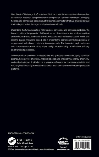 Produktbild: Handbook of Heterocyclic Corrosion Inhibitors