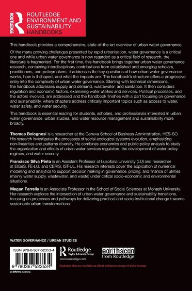 Produktbild: Routledge Handbook of Urban Water Governance